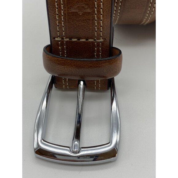 Dockers Men's Brown Leather Belt Size 32 Bonded Leather 1.25" Wide Style 1DK01KW - Picture 10 of 16
